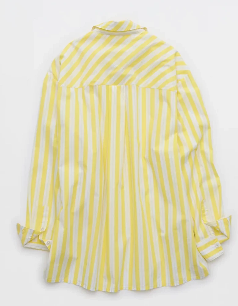 Aerie Good Day Cover Up Button Down Shirt