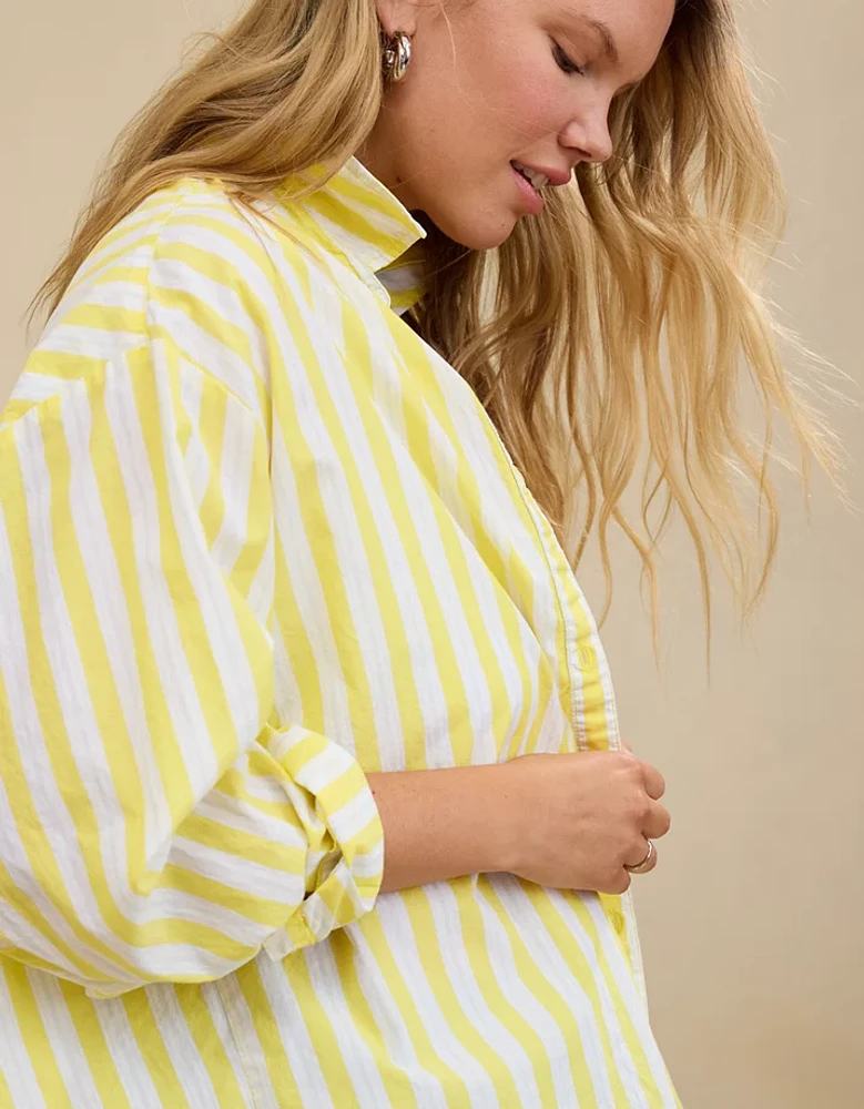 Aerie Good Day Cover Up Button Down Shirt