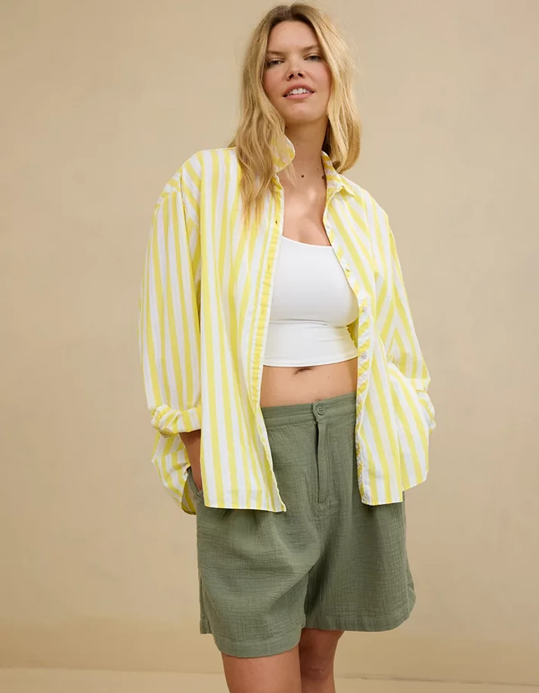 Aerie Good Day Cover Up Button Down Shirt