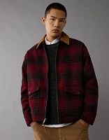 AE Oversized Plaid Chore Jacket