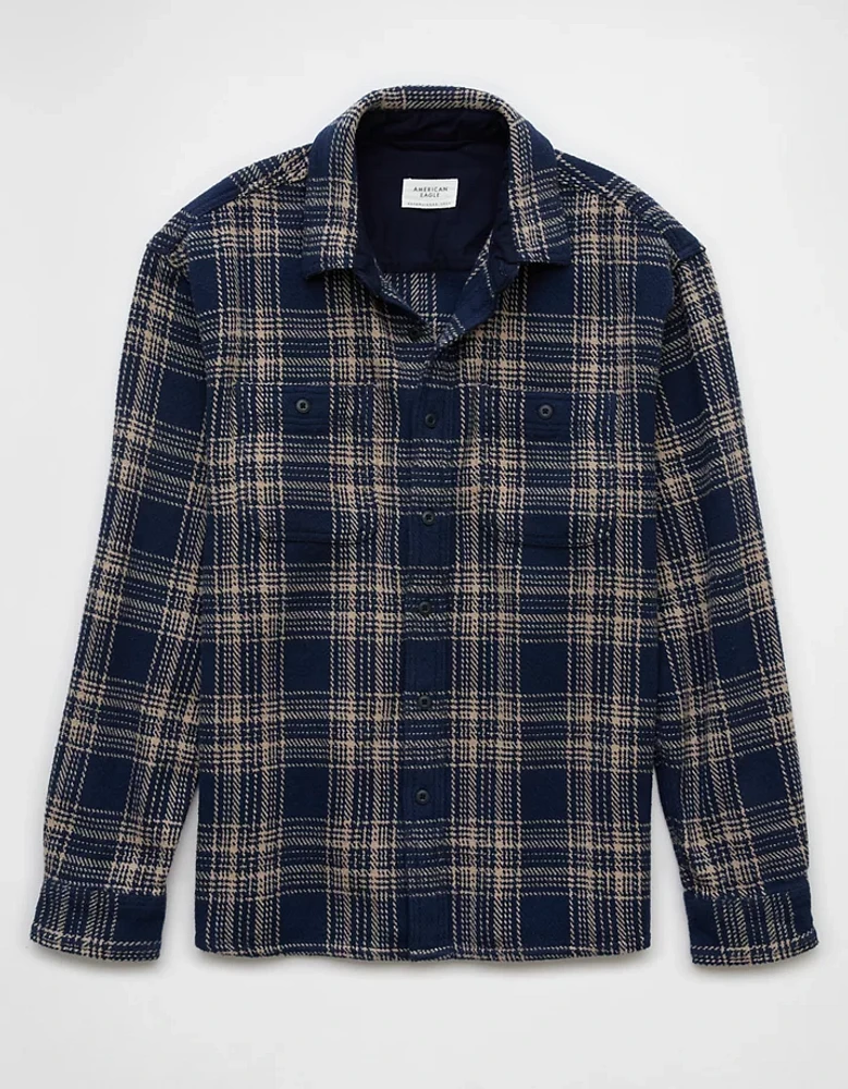 Chemise en flanelle texturée AE