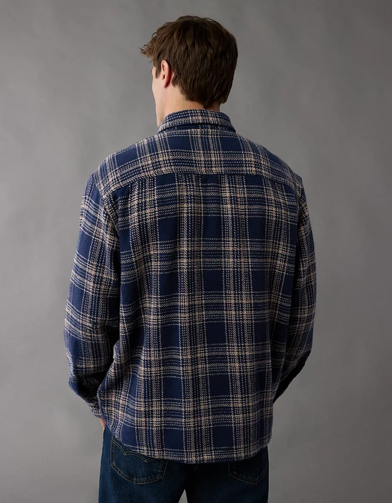 Chemise en flanelle texturée AE