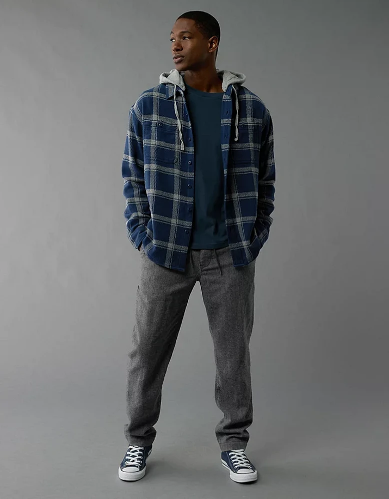 AE Hooded Flannel Shirt