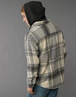 AE Hooded Flannel Shirt