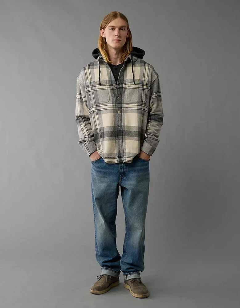 AE Hooded Flannel Shirt