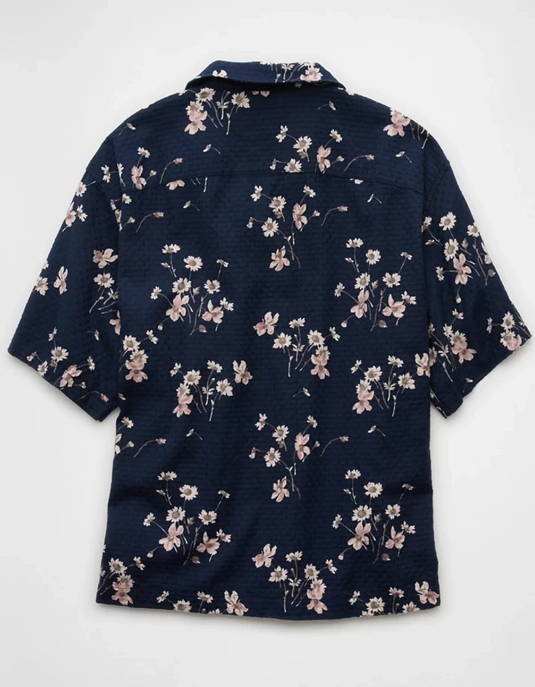 AE Poolside Floral Button-Up Shirt