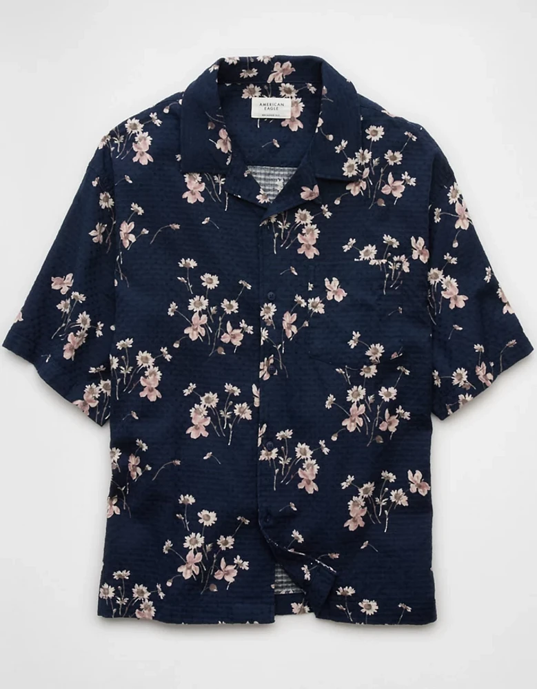 AE Poolside Floral Button-Up Shirt