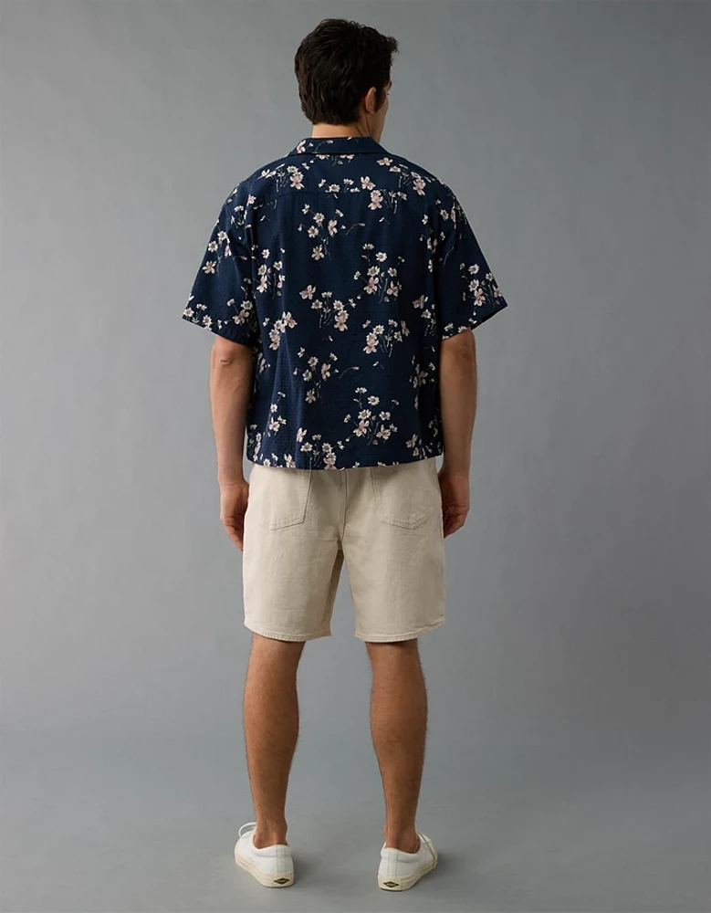 AE Poolside Floral Button-Up Shirt