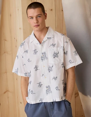 AE Poolside Floral Button-Up Shirt