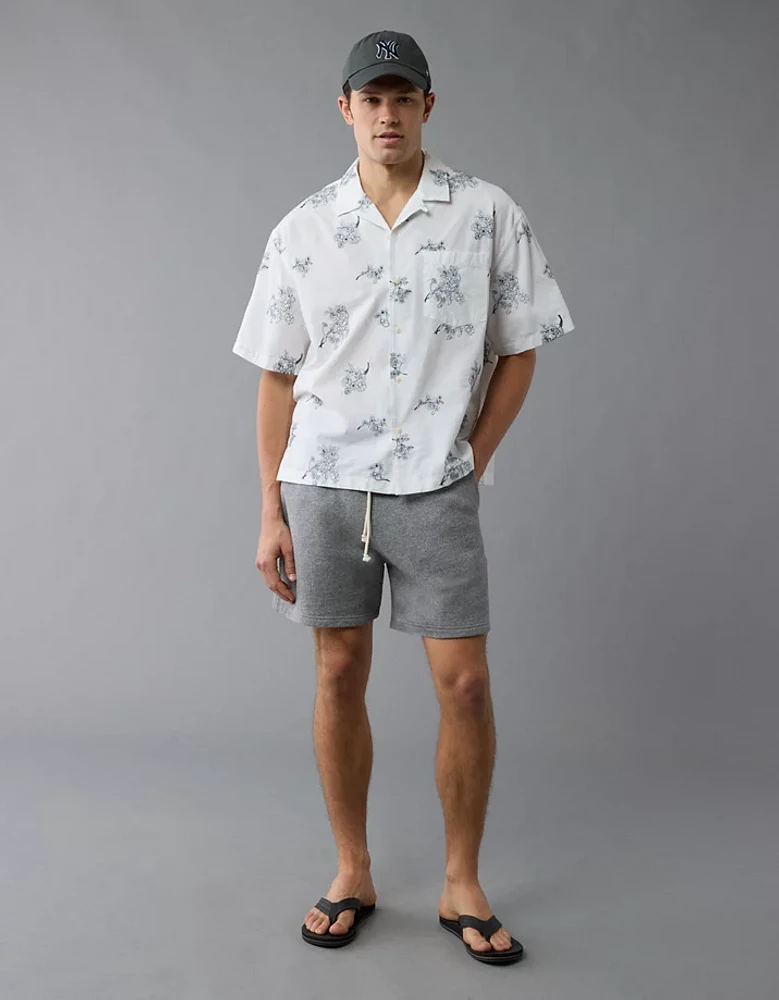 AE Poolside Floral Button-Up Shirt