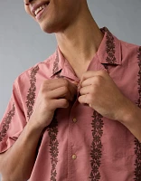 AE Poolside Printed Button-Up Shirt
