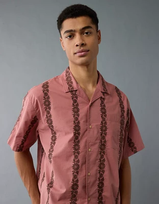 AE Poolside Printed Button-Up Shirt