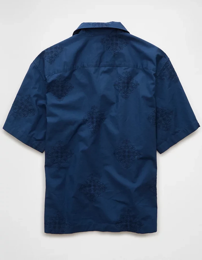 AE Poolside Printed Button-Up Shirt