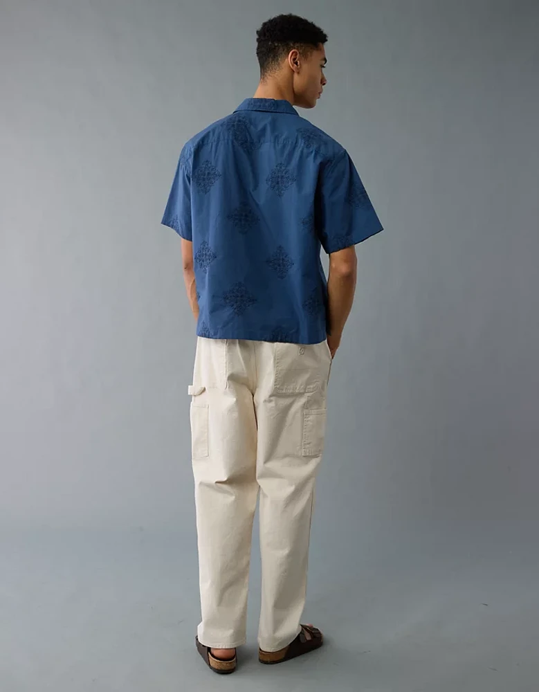 AE Poolside Printed Button-Up Shirt