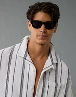 Chemise boutonnée rayée bord de la piscine AE