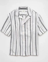 Chemise boutonnée rayée bord de la piscine AE