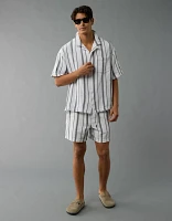 Chemise boutonnée rayée bord de la piscine AE