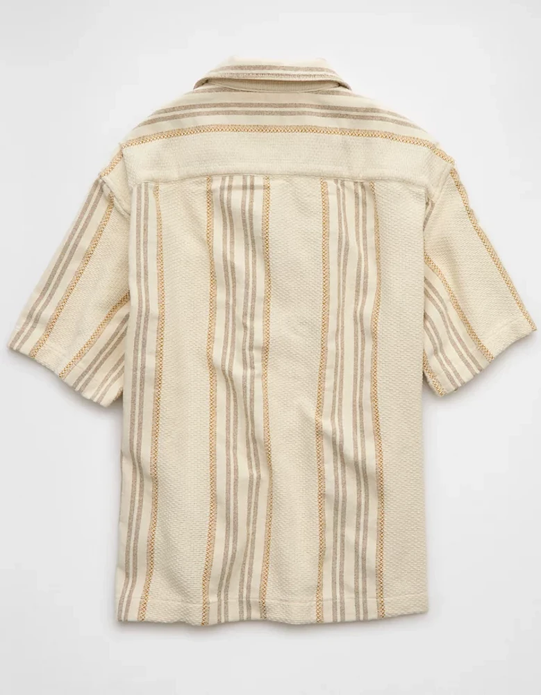 AE Poolside Striped Button-Up Shirt