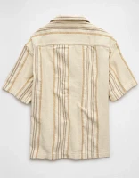 AE Poolside Striped Button-Up Shirt