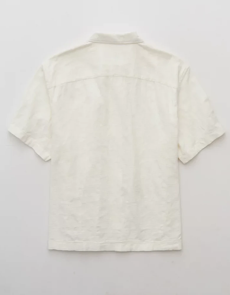 Chemise rayée boutonnée bord de la piscine AE