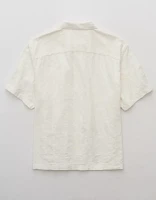 Chemise rayée boutonnée bord de la piscine AE
