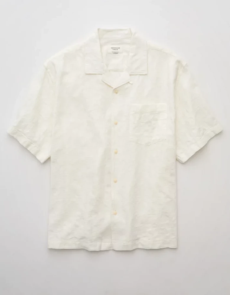 Chemise rayée boutonnée bord de la piscine AE