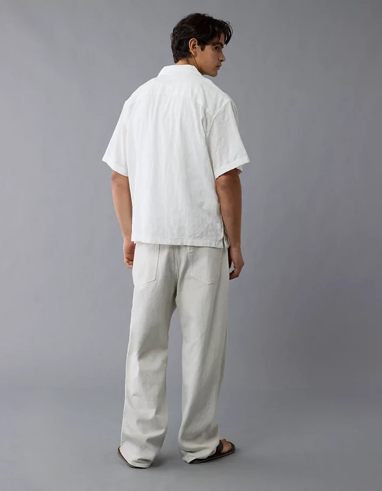 Chemise rayée boutonnée bord de la piscine AE