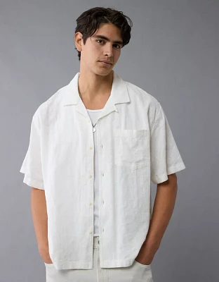 Chemise rayée boutonnée bord de la piscine AE