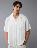 Chemise rayée boutonnée bord de la piscine AE