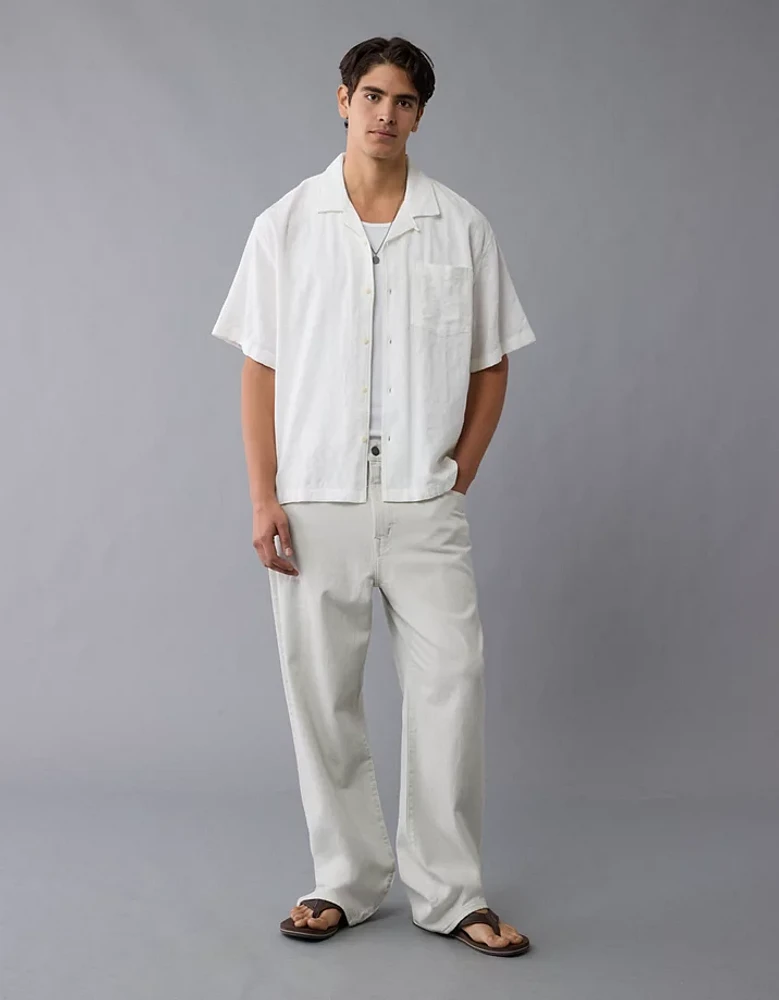 Chemise rayée boutonnée bord de la piscine AE