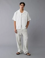 Chemise rayée boutonnée bord de la piscine AE