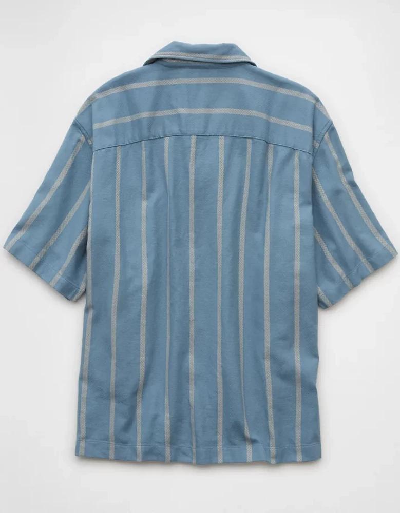 AE Poolside Striped Button-Up Shirt