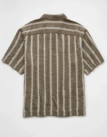 AE Poolside Striped Button-Up Shirt