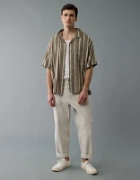 AE Poolside Striped Button-Up Shirt