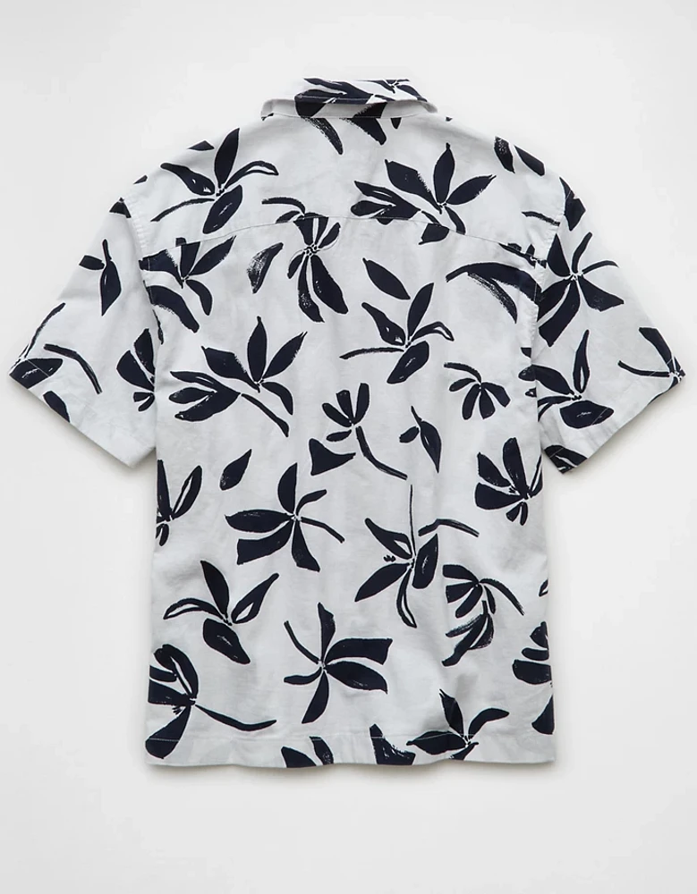 Chemise à motif floral bord de la piscine AE