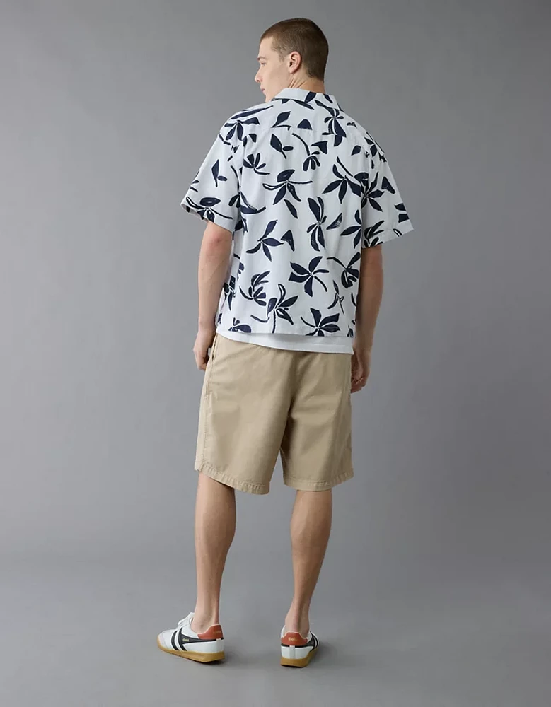 Chemise à motif floral bord de la piscine AE