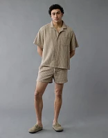 Chemise boutonnée rayée bord de la piscine AE