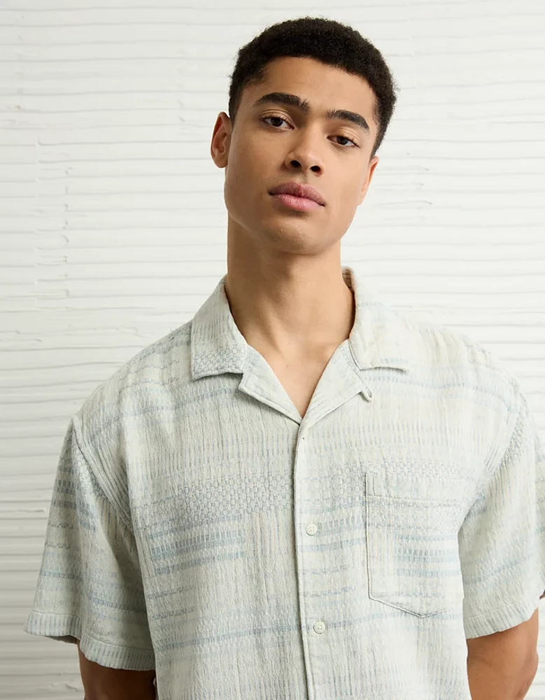 Chemise rayée bord de la piscine texturée AE