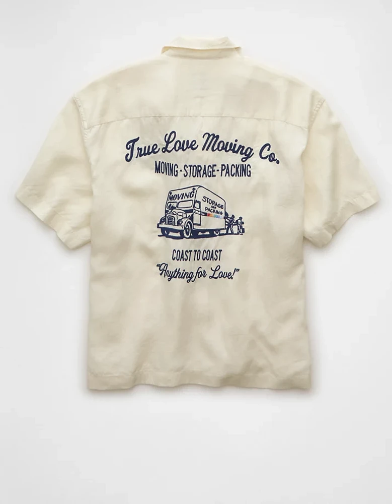 Chemise brodée bord de la piscine fierté AE