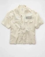 Chemise brodée bord de la piscine fierté AE