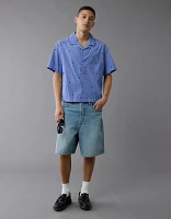 Chemise rayée brodée bord de la piscine fierté AE