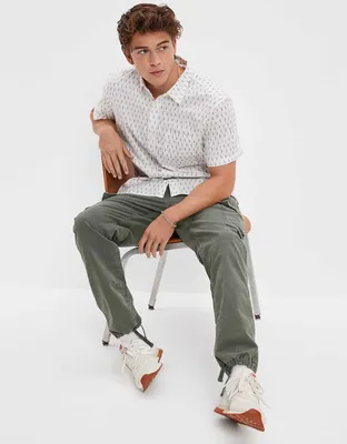 AE Dash Pattern Button-Up Resort Shirt