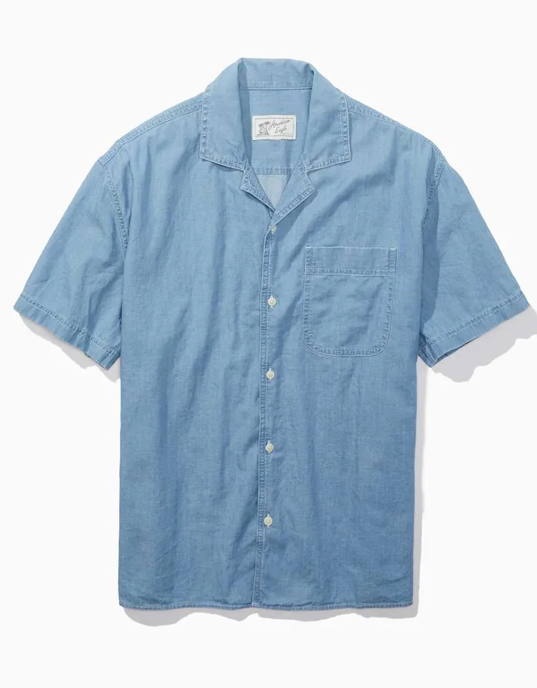 AE Chambray Button-Up Poolside Shirt