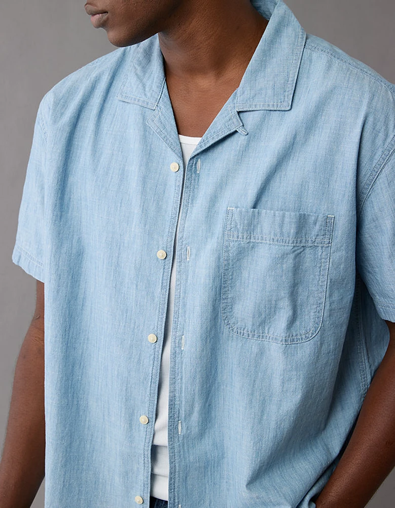 Chemise bord de la piscine en chambray AE