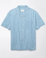 Chemise bord de la piscine en chambray AE