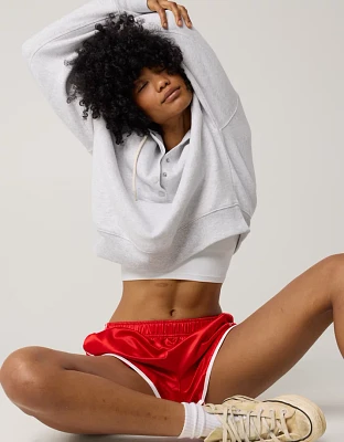 OFFLINE By Aerie Cloud Fleece Snap Front Hoodie