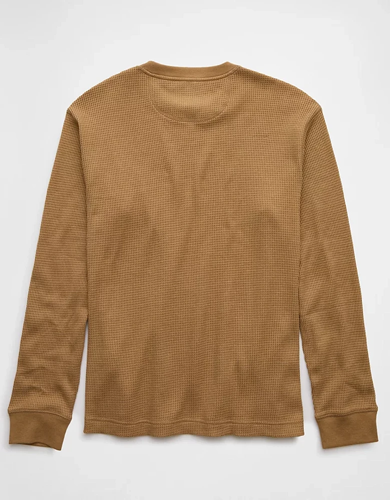 AE Long-Sleeve Waffle Thermal T-Shirt