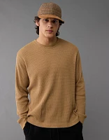 AE Long-Sleeve Waffle Thermal T-Shirt