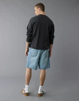 AE Long-Sleeve Boxy Sueded Jersey T-Shirt
