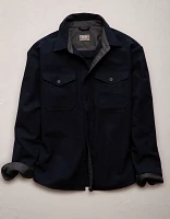 AE77 Premium Wool-Blend Shirt Jacket